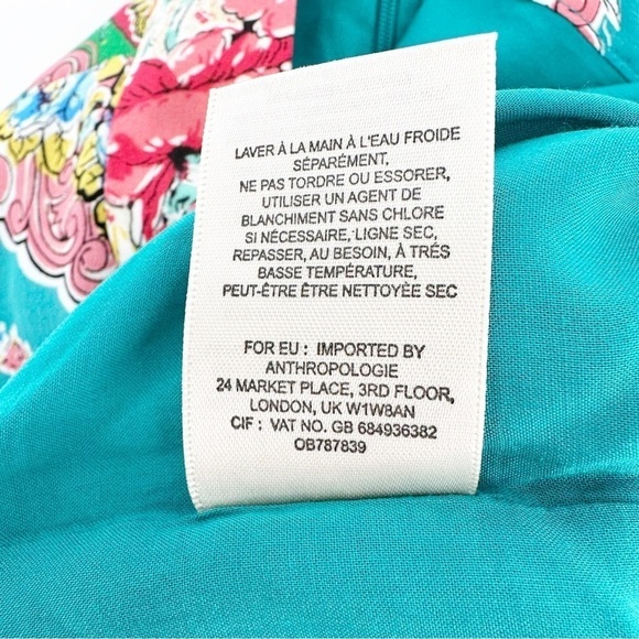 Anthropologie Maeve Bette Silk Wrap Skirt - Size 4 - Picture 6 of 8